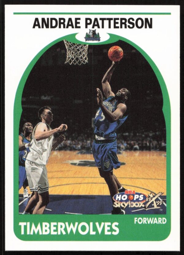Andrae Patterson 1999 Skybox NBA Hoops #46, Minnesota Timberwolves trading card.