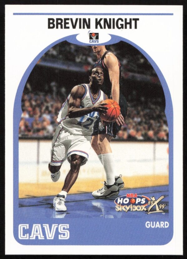 Brevin Knight 1999-2000 NBA Hoops Card #70, Cleveland Cavaliers Action Shot.