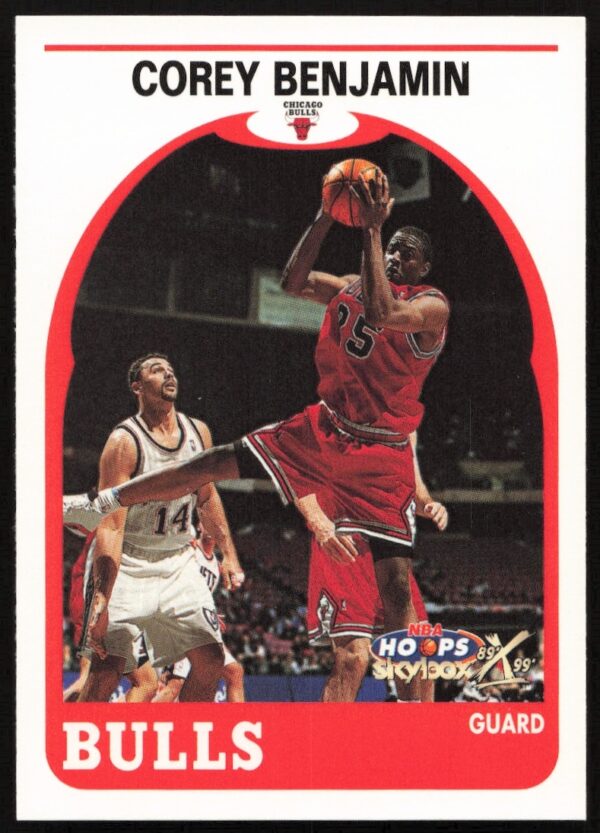 Corey Benjamin 1999-00 NBA Hoops Card #170 Front Chicago Bulls Uniform