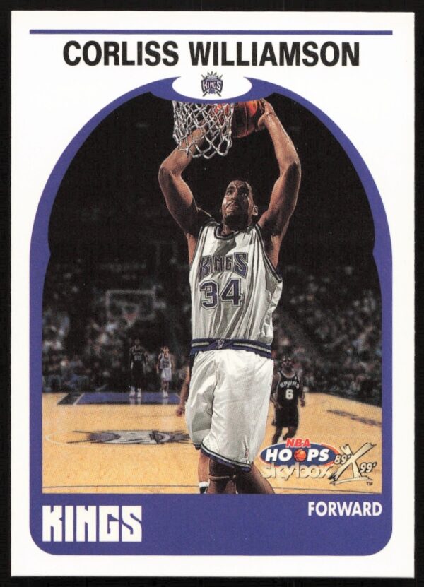 Corliss Williamson 1999-00 Sacramento Kings Skybox NBA Hoops Card #100 Front