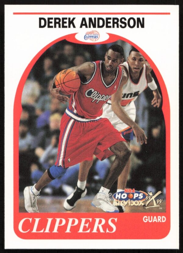 Front view of 1999-00 Skybox NBA Hoops Derek Anderson Decade card #169.