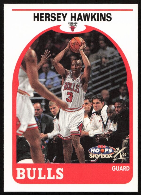 Rare 1999 Hersey Hawkins Skybox NBA Hoops Card #38 Front Image For Collectors