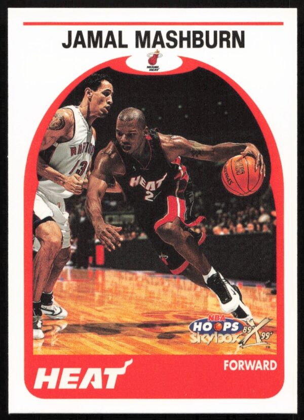 Jamal Mashburn NBA Hoops Decade 1999 Card #81 Front - Basketball Action Shot