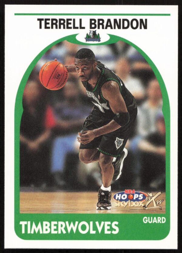 Terrell Brandon 1999-00 Skybox NBA Hoops Decade Card #51 Front View.