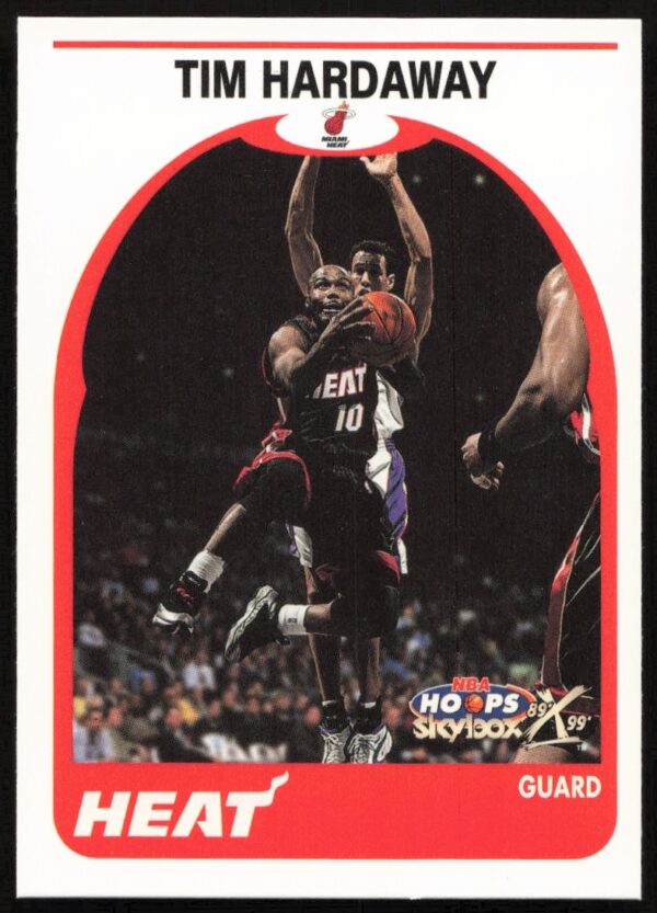 Tim Hardaway 1999-00 Skybox NBA Hoops Card #23 Front View.