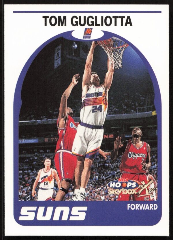 Tom Gugliotta in action, 1999-00 NBA Hoops Skybox Card #118 (Front).