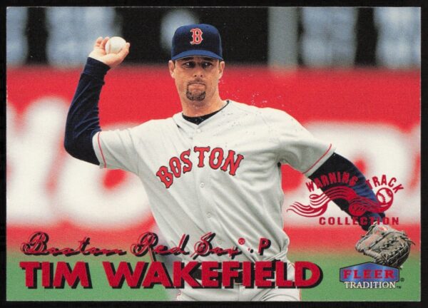 Tim Wakefield 1999 Fleer Warning Track Collection Card #297W Front Image.