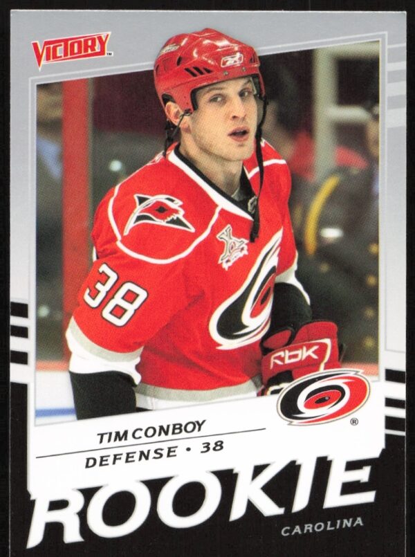 Tim Conboy 2008-09 Upper Deck Victory hockey card #221, front view.