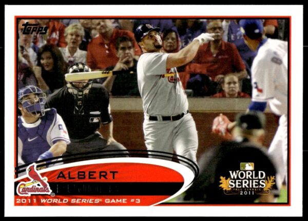 Albert Pujols 2012 Topps Card #108, Angels uniform, batting stance.
