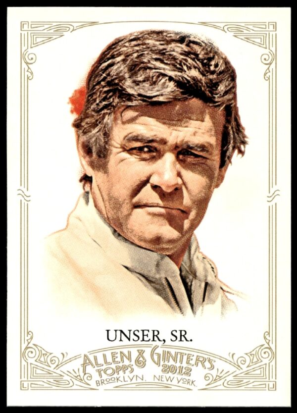 Al Unser 2012 Topps Allen & Ginter Trading Card #237 Vintage Design Front View.
