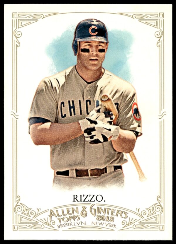 2012 Topps Allen & Ginter baseball card featuring Anthony Rizzo of the Chicago Cubs, #270.