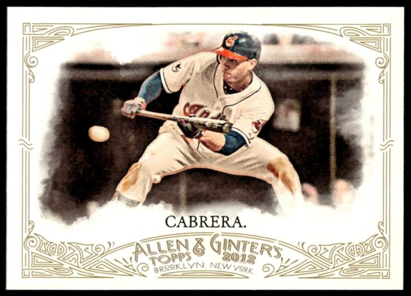 Asdrubal Cabrera 2012 Topps #119 Cleveland Indians jersey portrait card.