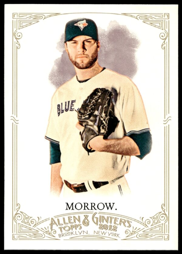 Brandon Morrow 2012 Topps Allen & Ginter baseball card, number 256, dynamic pitcher pose.