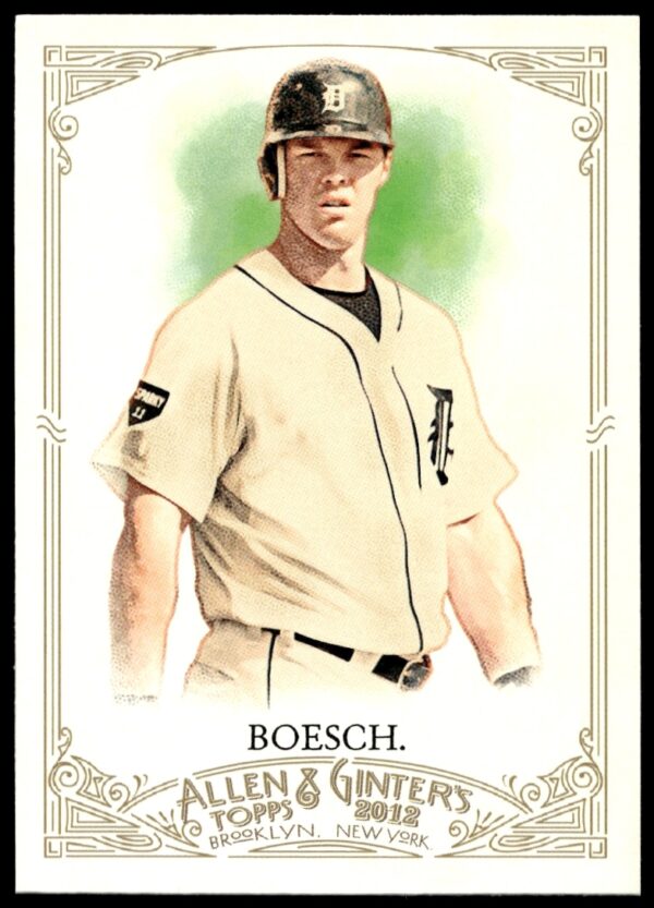 Brennan Boesch 2012 Topps Allen & Ginter Vintage Card #250, Detroit Tigers.