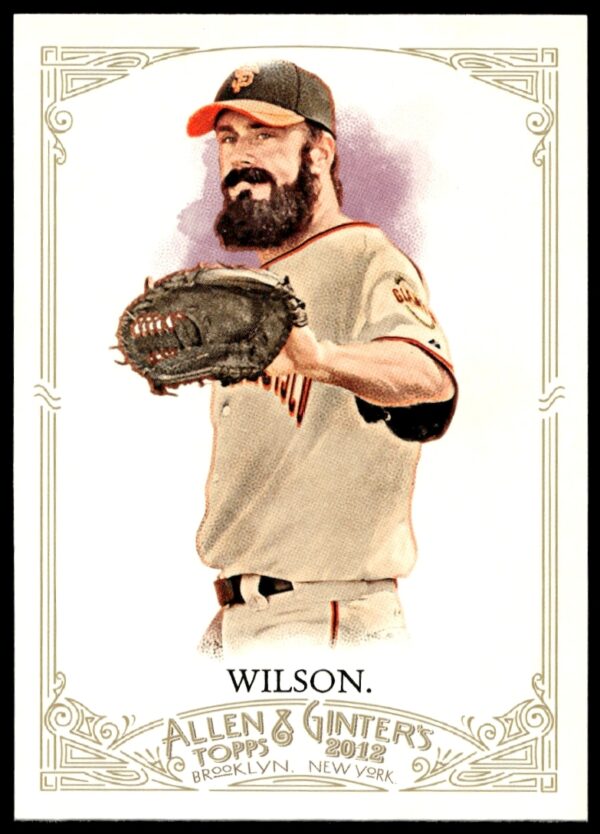 Brian Wilson 2012 Topps Card #217, San Francisco Giants, Iconic Beard.