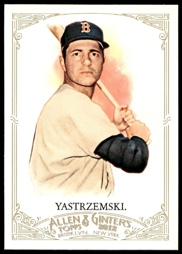 Carl Yastrzemski 2012 Topps Allen & Ginter card #118, featuring iconic baseball imagery.