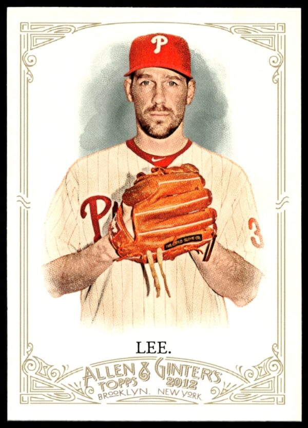 Cliff Lee 2012 Topps Allen & Ginter baseball card #293 featuring dynamic action illustration.