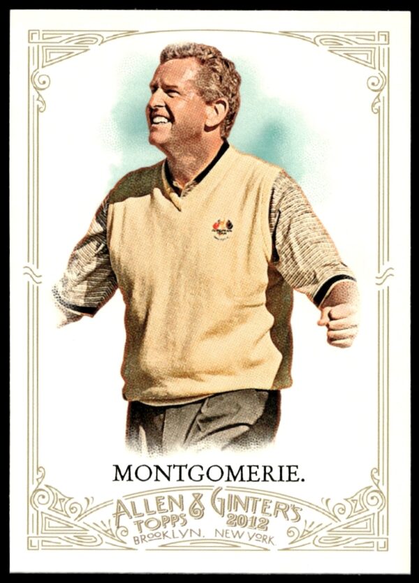 2012 Topps Allen & Ginter Colin Montgomerie Golf Card #55 Front Illustration
