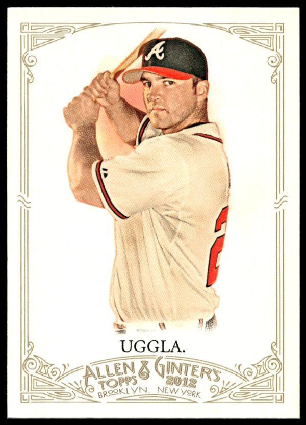 2012 Topps Allen & Ginter Dan Uggla baseball card #257, portrait style front view.