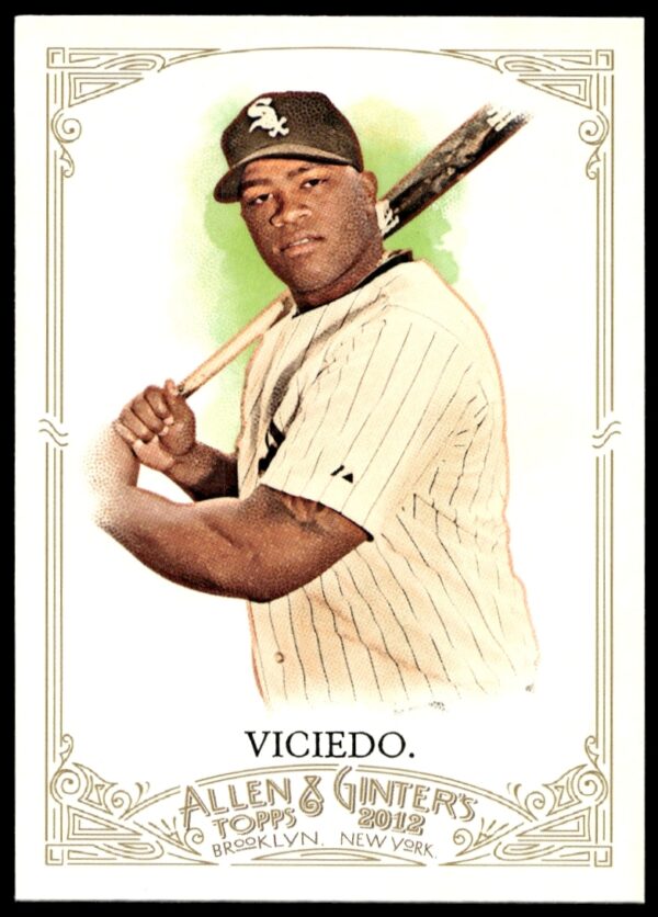 2012 Allen & Ginter baseball card featuring Dayan Viciedo, card #255, vintage design.