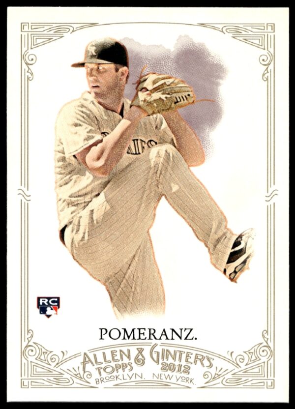2012 Allen & Ginter Drew Pomeranz Baseball Card #295 featuring vintage design.