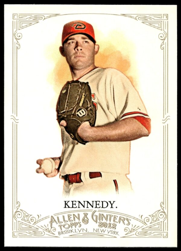 Ian Kennedy 2012 Allen & Ginter baseball card, vintage design, card #219, front view.