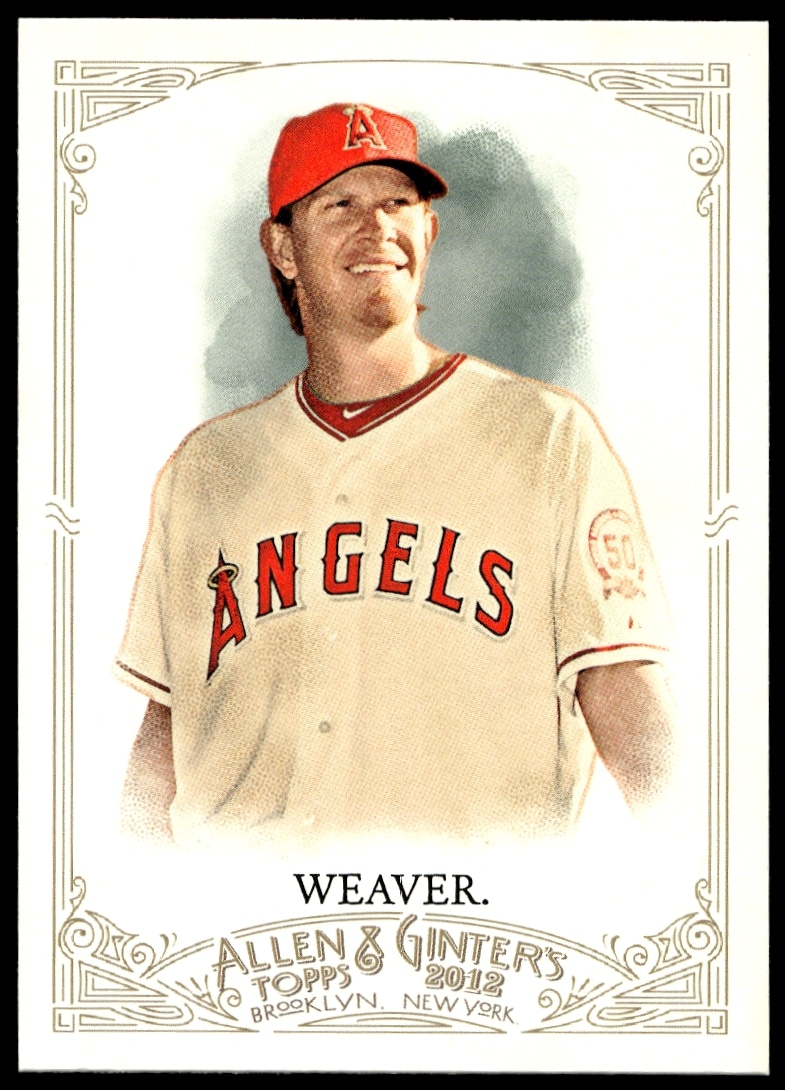 2012 Topps Allen & Ginter Jered Weaver #124