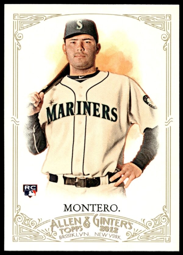 Jesus Montero 2012 Topps Yankees card in uniform, Allen & Ginter #277.