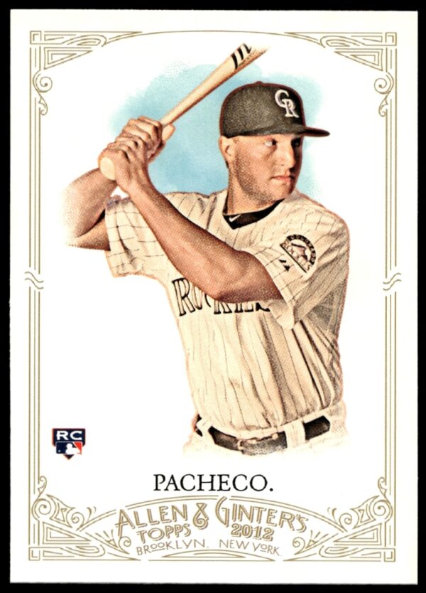 2012 Topps Allen & Ginter Jordan Pacheco collectible card #56, featuring MLB portrait.