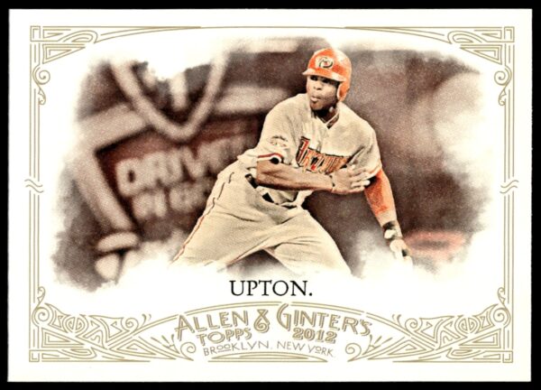 Justin Upton 2012 MLB portrait on Topps Allen & Ginter card #42.
