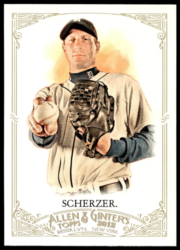 Max Scherzer 2012 Topps Allen & Ginter Card #97, vintage baseball collectible.