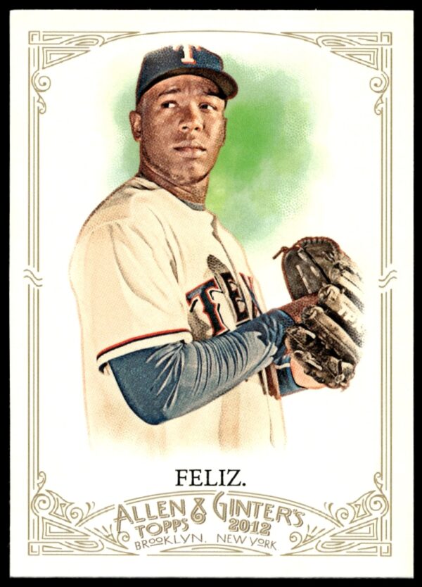 Neftali Feliz Texas Rangers Baseball Card 2012 - Allen & Ginter Series #267 Front.