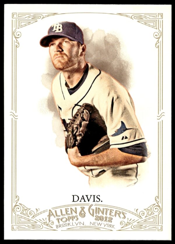 2012 Topps Wade Davis Allen & Ginter card #259, featuring artistic baseball portrait.