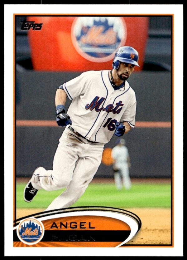 2012 Topps Baseball Card, Angel Pagan #191, San Francisco Giants, action image.