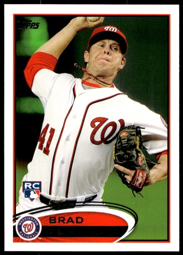 Brad Peacock 2012 Topps Baseball Card #275, capturing a pitching moment for collectors and fans.