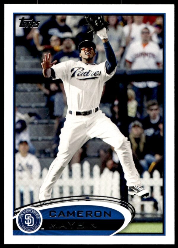 Cameron Maybin 2012 Topps #419 Baseball Card Front in San Diego Padres Uniform