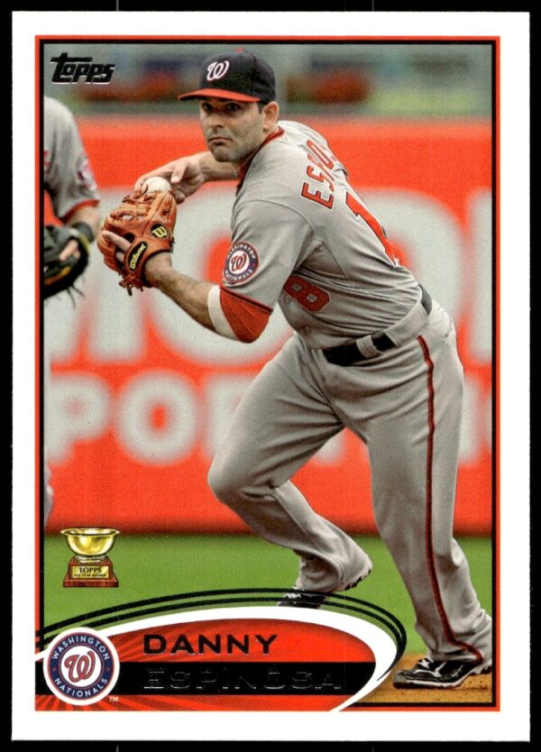 Danny Espinosa 2012 Topps baseball card #359 in Washington Nationals uniform.