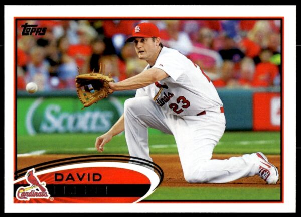 David Freese 2012 Topps #273: St. Louis Cardinals World Series Hero in Action.