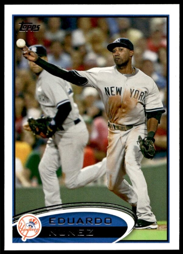 Eduardo Nunez 2012 Topps Yankees Baseball Card #126 Front View