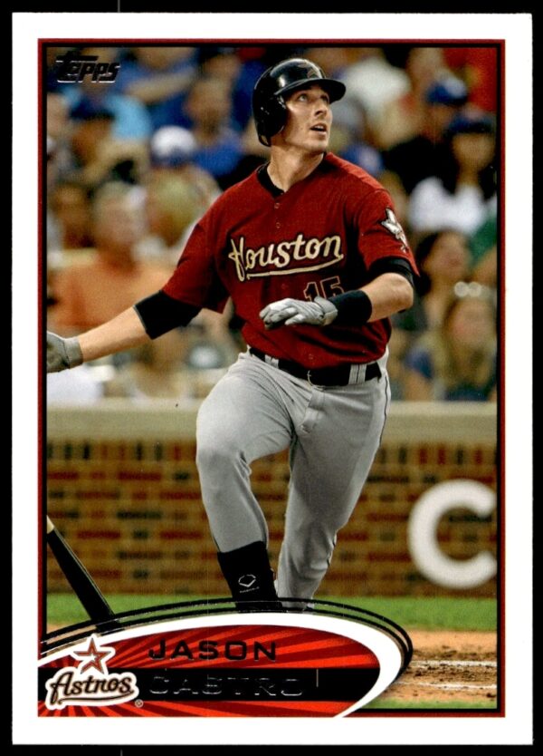 Jason Castro 2012 Topps Baseball Card, Houston Astros, #568, Iconic Sports Memorabilia.
