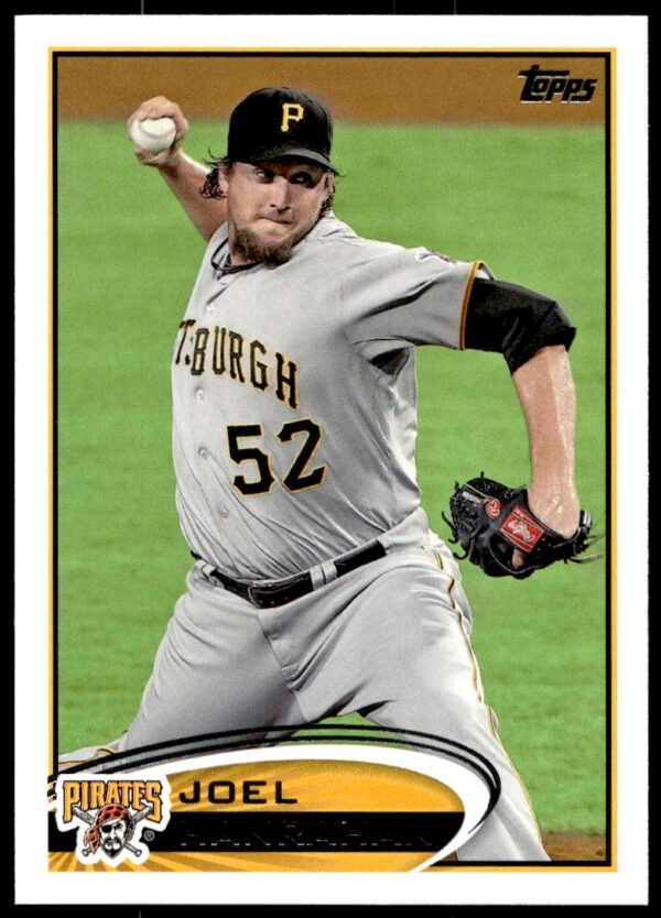 Joel Hanrahan 2012 Topps Baseball Card #531 featuring MLB pitcher for Pittsburgh Pirates.