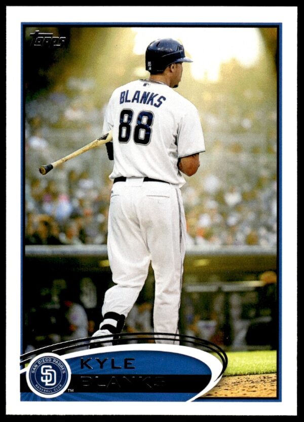 Kyle Blanks 2012 Topps Baseball Card #261 showcases him poised in San Diego Padres uniform.