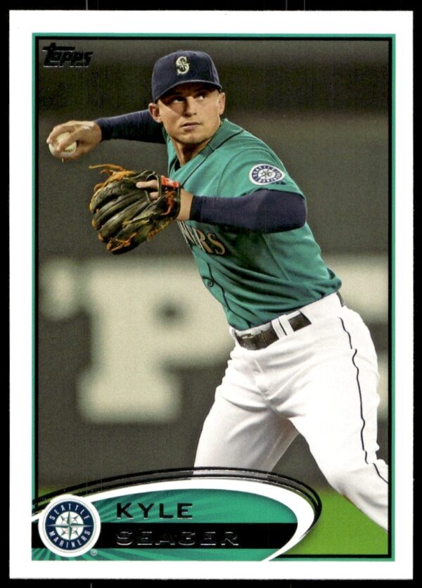 Kyle Seager 2012 Topps Baseball Card #645, Seattle Mariners, Front Image.