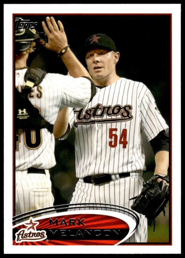 2012 Topps Mark Melancon Pirates Baseball Card #153 - Action Pitching Shot.