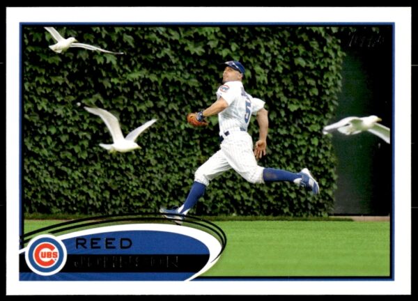 Reed Johnson 2012 Topps #172 baseball card, Chicago Cubs batting stance.