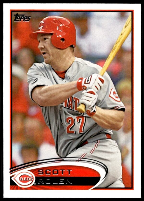 Scott Rolen 2012 Topps Baseball Card #255 Front, featuring his iconic stance.