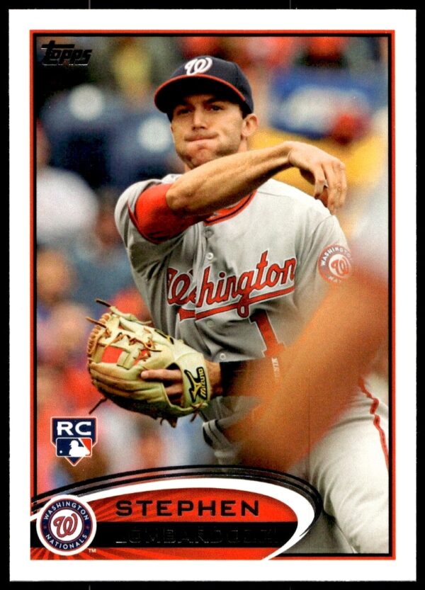 2012 Topps Baseball Card, Steve Lombardozzi, Washington Nationals, Card #134 Front.