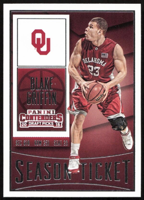 Blake Griffin 2015-16 Panini Contenders card, action shot, card number 11.