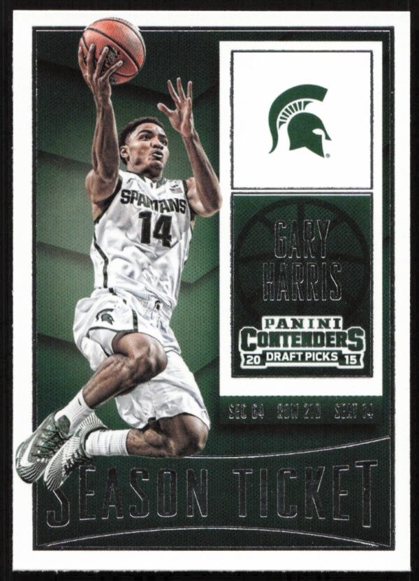 Gary Harris 2015-16 Panini Contenders Draft #34 Card Front, Action Pose