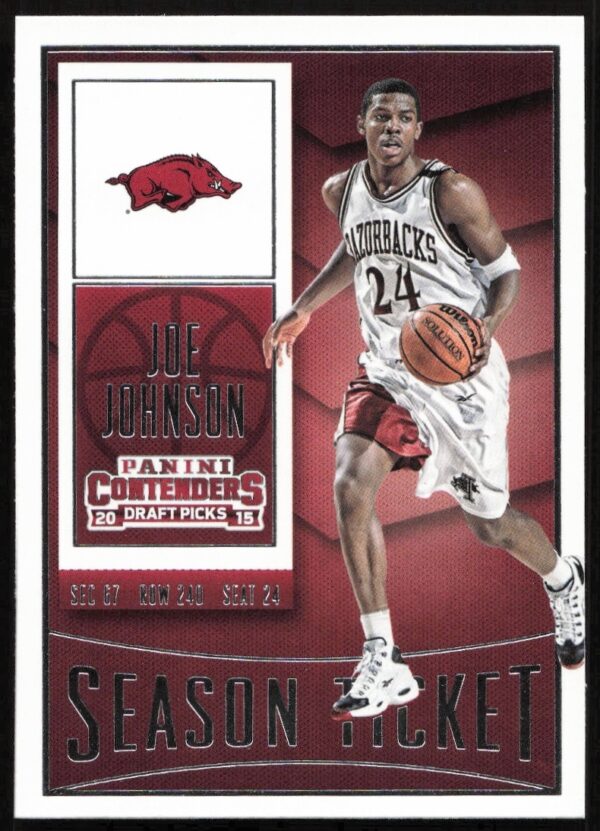 Joe Johnson action shot on 2015-16 Panini Contenders Draft Picks basketball card #47.